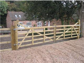 Custom made timber gate